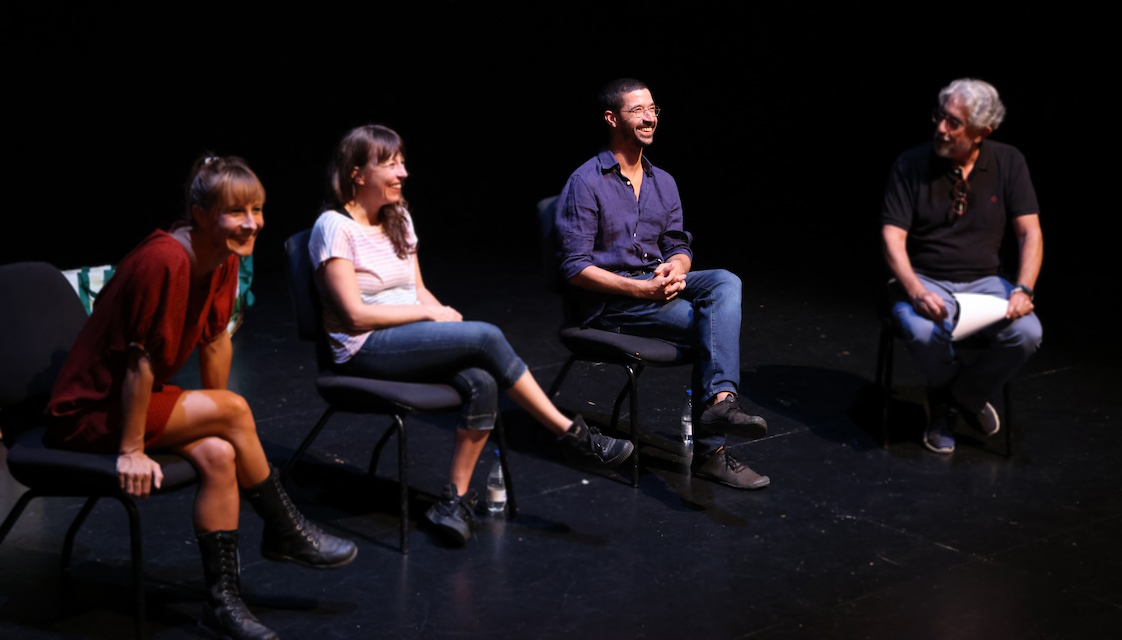 Hansel Nezza with Irene Molina, Stephanie Mouton and Ramón Soto. Teatro Echegaray, Málaga. Foto: Rocío Berrobianco